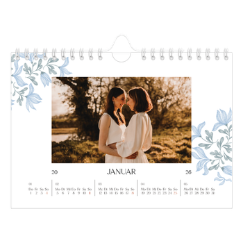 Fotokalender A5 — Elegante Blumen