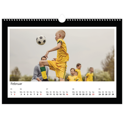 Fotokalender A3 — Schwarzer Rahmen [Februar]