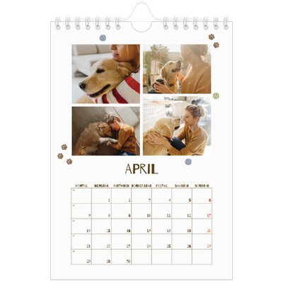 Fotokalender A5 — Verspielter Welpe [April]