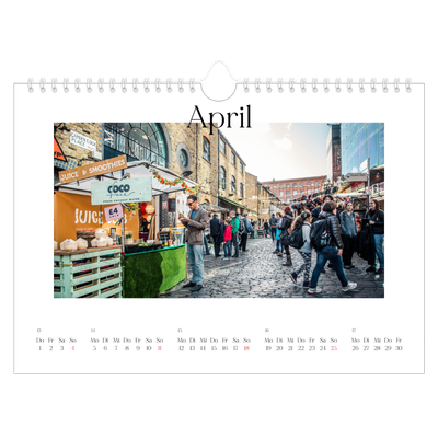 Fotokalender A4 — Mein Reisebericht [April]