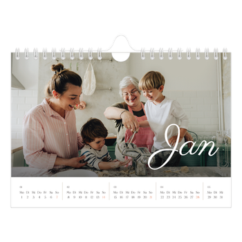 Fotokalender A5 — Handgeschriebener Monat