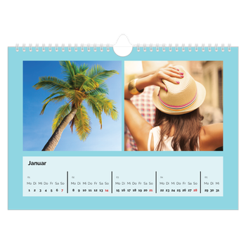 Fotokalender A4 — Ganzseitige Farbe
