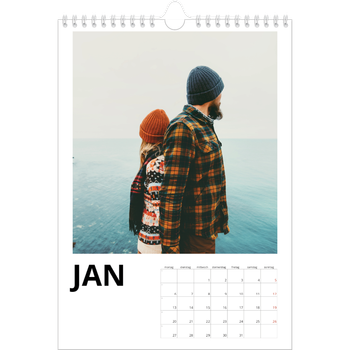Fotokalender A4 — Datum groß