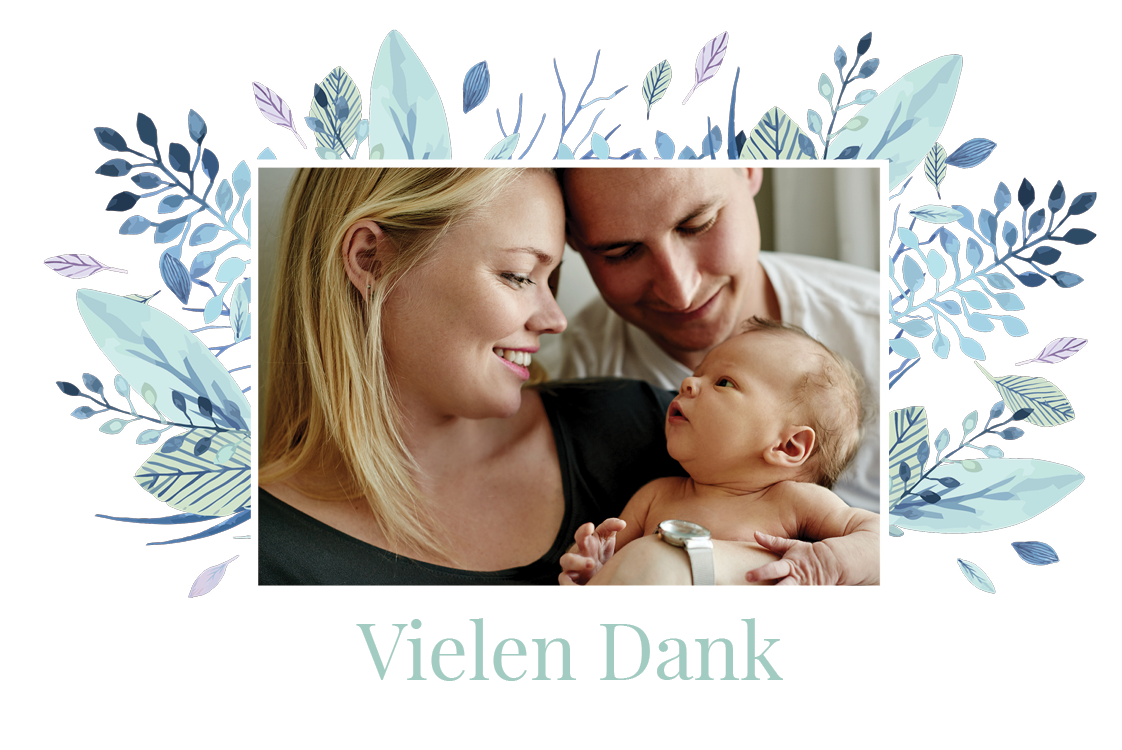 Dankeskarten — Blumenmotif