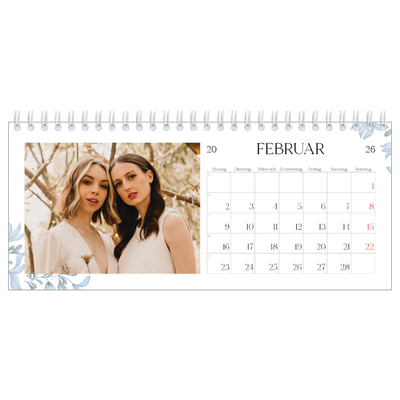 Tischkalender — Elegante Blumen [Februar]