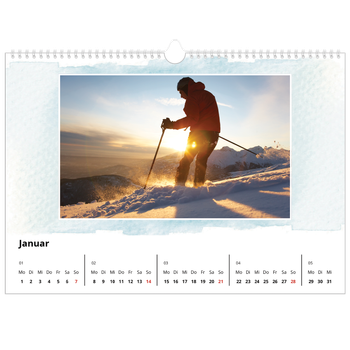 Fotokalender A3 — Wasserfarben Hintergründe