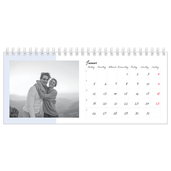 Tischkalender — Farbige Rahmen
