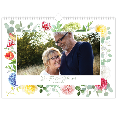 Fotokalender A3 — Klassisch geblümt [deckblatt]