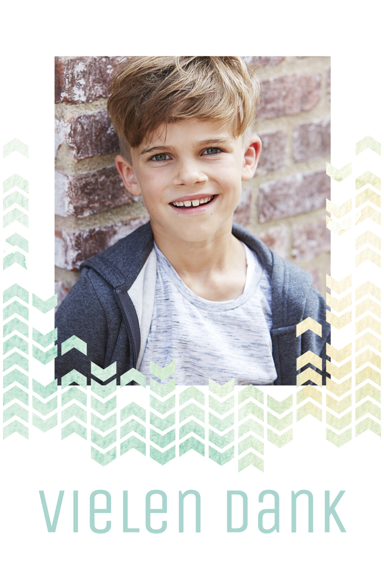 Dankeskarten — Geometrische Muster