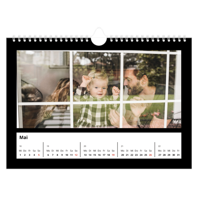 Fotokalender A4 — Schwarzer Rand oben [deckblatt]