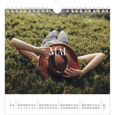 Jahreskalender Quadratisch — Endloses Entfliehen [Mai]