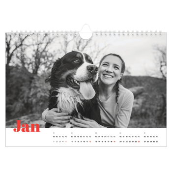 Fotokalender A4 — Kräftige Farben