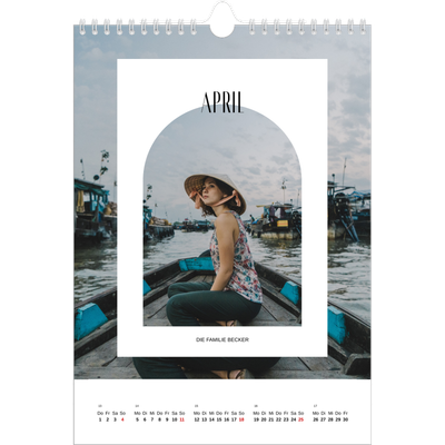 Fotokalender A4 (20 x 30 cm) — Der offene Bogen [April]