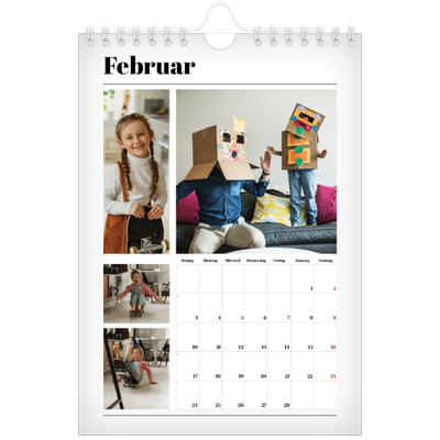 Fotokalender A5 — Zeitschriften-Stil [Februar]