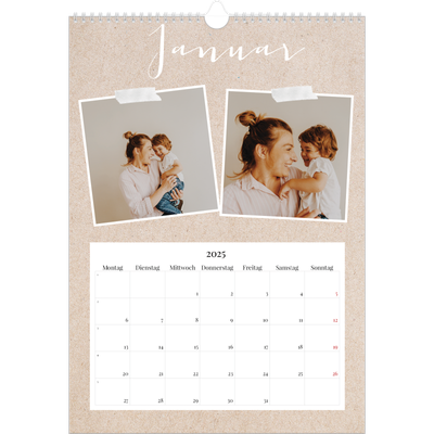A3 Jahreskalender — Scrapbook Kalender [Januar]