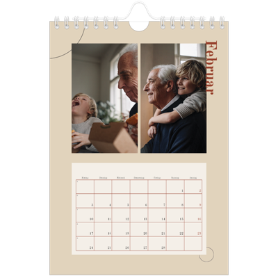 Fotokalender A5 — Assymetrischer Text [Februar]