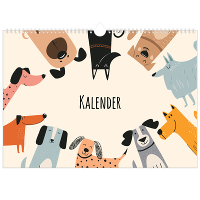 Fotokalender A3 — Hundepfoten und Kritzeleien [deckblatt]