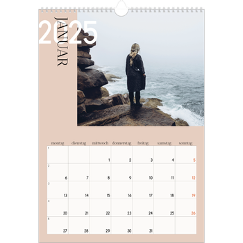 Fotokalender A3 — Überlappender Text