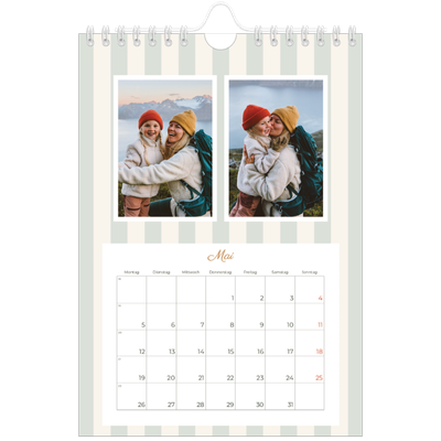 Fotokalender A5 — Schrift und Streifen [deckblatt]