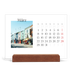 Tischkalender mit Holzfuß Querformat  — Mein Reisebericht [Marsch]