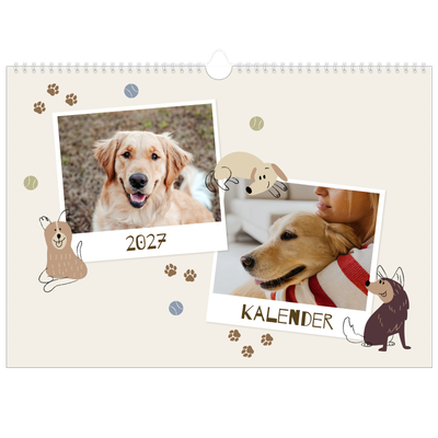 Fotokalender A3 — Verspielter Welpe [deckblatt]