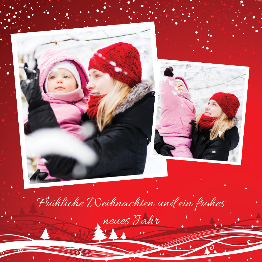 Fotokarten — Rote Dekoration