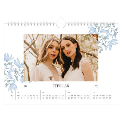 Fotokalender A4 — Elegante Blumen [Februar]