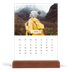 Tischkalender mit Holzfuß Hochformat  — Klassischer Kalender [Januar]