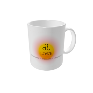 Tasse bedrucken — Astrologie Farbverlauf – Löwe