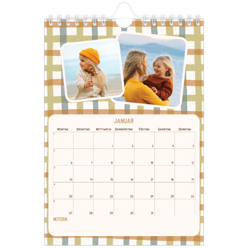 Fotokalender A5 — Retro-Muster