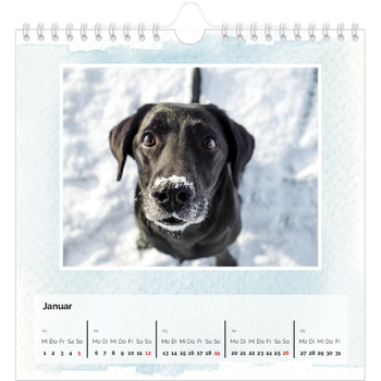 Fotokalender Quadratisch — Wasserfarben Hintergründe