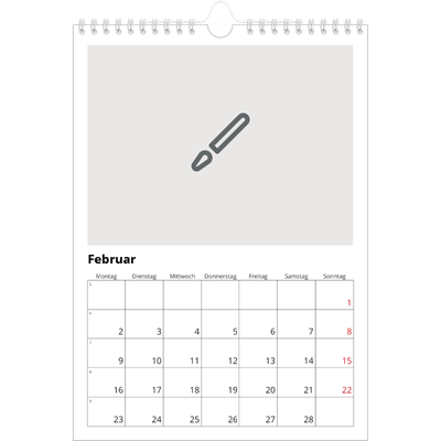 Fotokalender A4 (20 x 30 cm) — Gestalte deine eigenen Produkte [Februar]