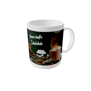 Tasse bedrucken — Rezept auf Kreidetafel
