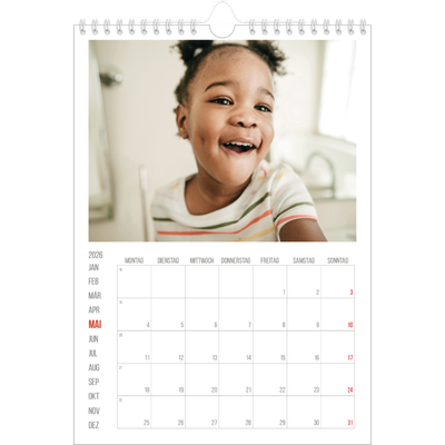 Fotokalender A4 (20 x 30 cm) — Rote Highlights [deckblatt]