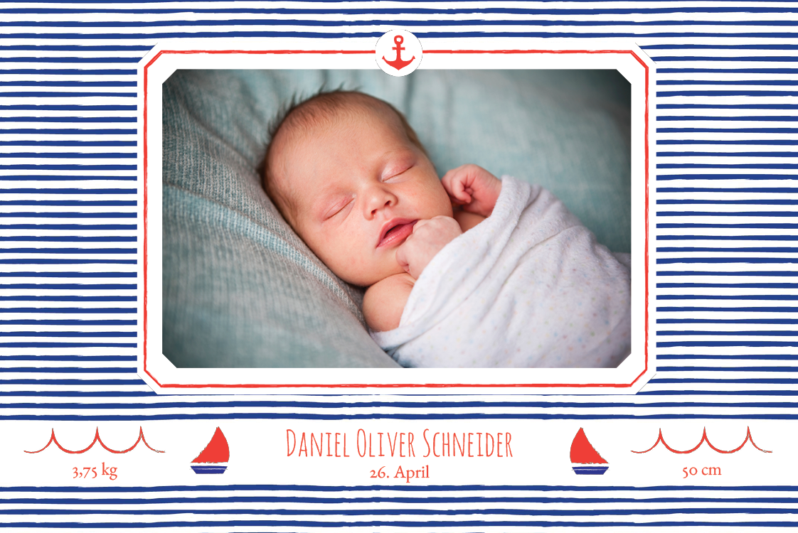 Einladungskarten — Kleiner Seemann