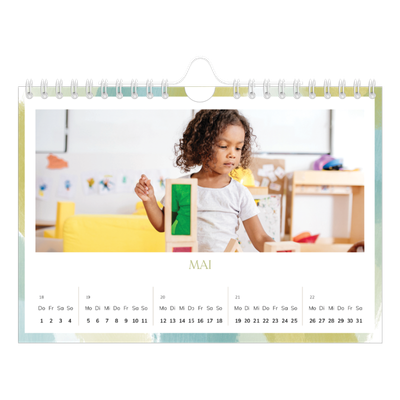 Fotokalender A5 — Farbpinsel-Effekt [deckblatt]