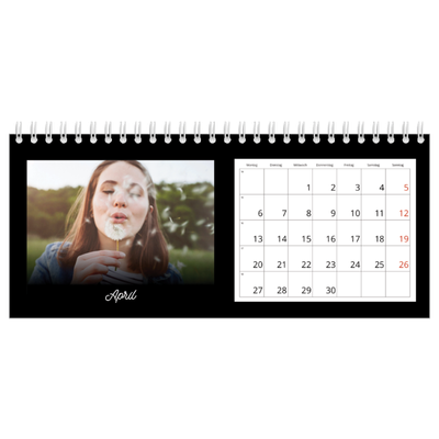 Tischkalender — Schwarzes [April]