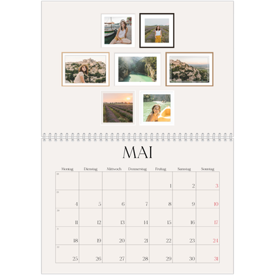 Fotokalender A4 doppelt (30 x 40 cm) — Fotowand [deckblatt]