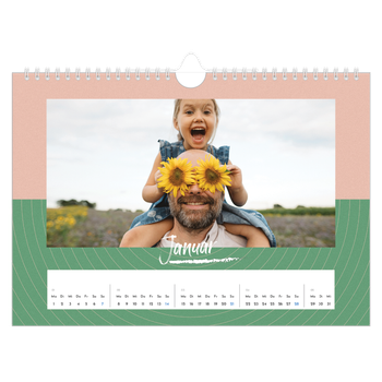 Fotokalender A4 — Farben und Muster