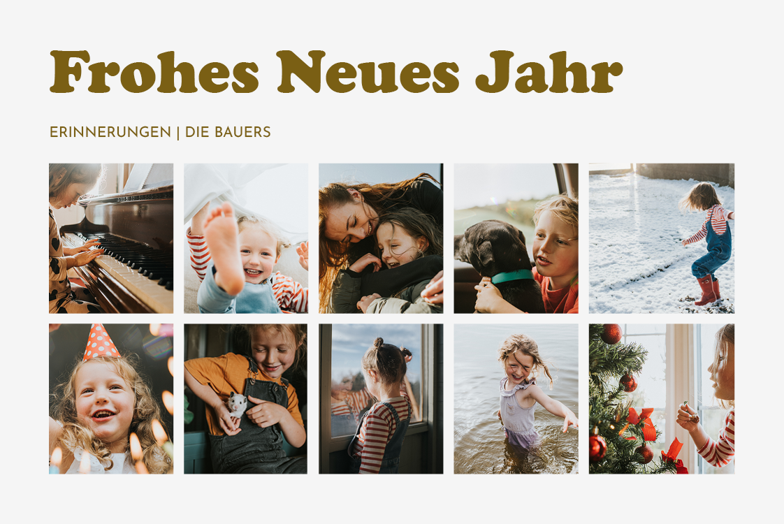 Fotokarten — Viele fröhliche Erinnerungen