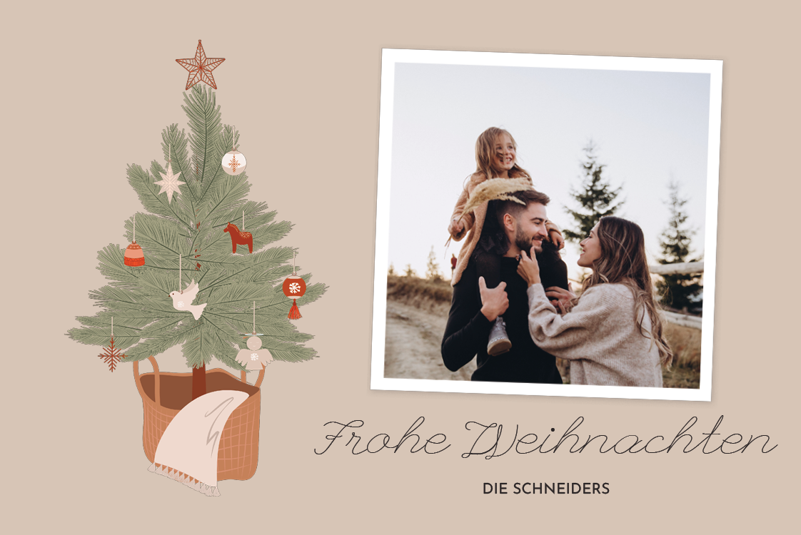 Fotokarten — Rustikaler Baum