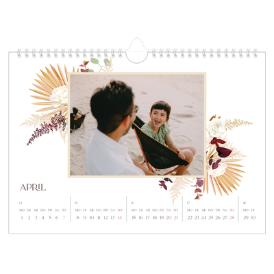 Fotokalender A4 — Boho [April]