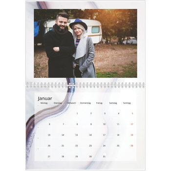 Fotokalender A4 doppelt — Tintenflecken