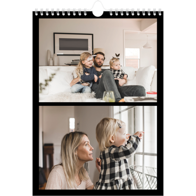 Fotokalender A4 (20 x 30 cm) — Schwarzer Rand oben [deckblatt]