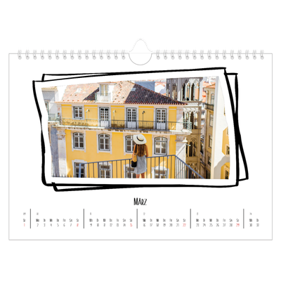 Fotokalender A4 — Scrapbook-Schnappschüsse [Marsch]