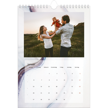 Fotokalender A4 — Tintenflecken
