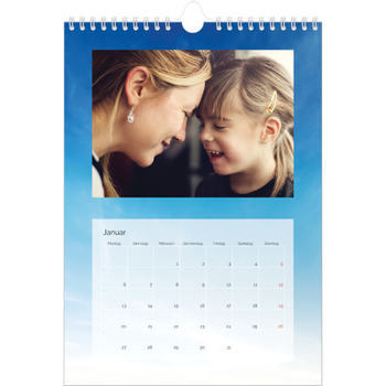 Fotokalender A4 — Wolkenhintergrund