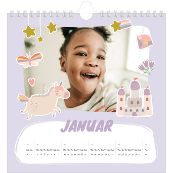 Fotokalender Quadratisch — Magischer Regenbogen