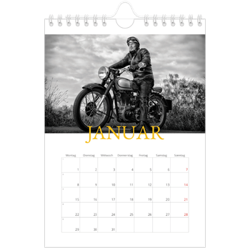 Fotokalender A5 — Historischer Stil