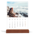 Tischkalender mit Holzfuß Hochformat  — Klassischer Kalender [April]